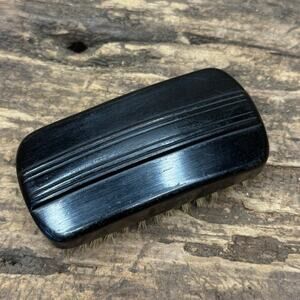 Vintage Real Ebony Pure Bristle Sterilized Grooming Clothes Brush Military Style